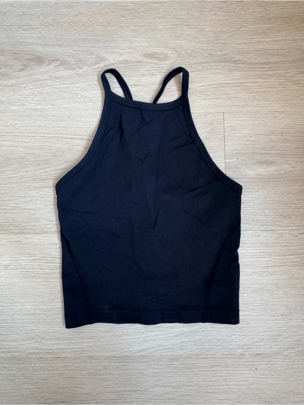 Black Lululemon High-Neck Women's Tank Top